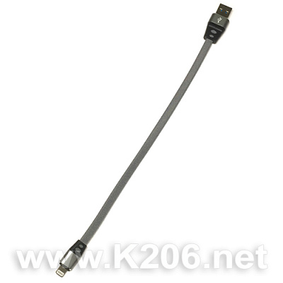 Шнур USB-iPhone 200mm GREY