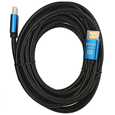 Кабель HDMI-2.1 (1.0м) 8K ЧЕРНЫЙ
