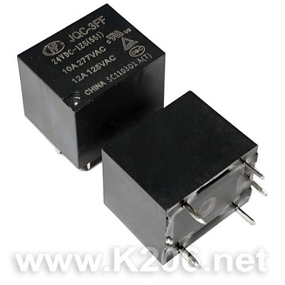 Реле HONGFA JQC-3FF/24VDC-1ZS