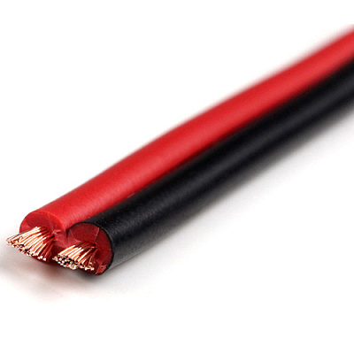 Кабель RED/BLACK RVB 2*0.3mm мідь