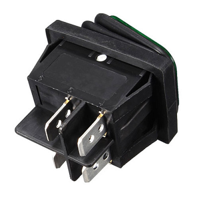 Перемикач KCD2-201N-LED-GREEN