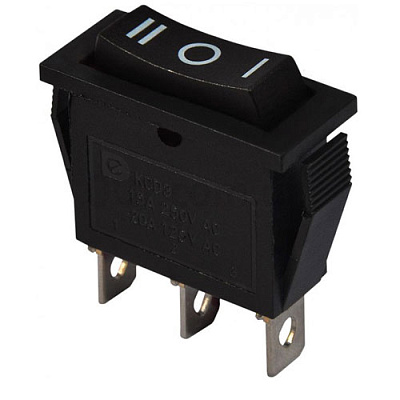 Перемикач KCD3-103 BLACK 15A-20A, 3 pin