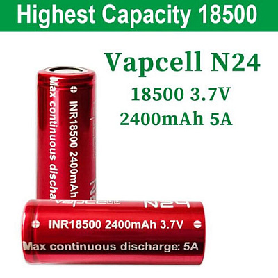 Аккумулятор Vapcell INR18500 N24 2400mAh