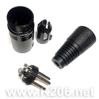 Штекер на кабель HY1.4813 XLR 3-pin male