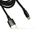 USB кабель iPhone-1m-BLACK /Нейлон/