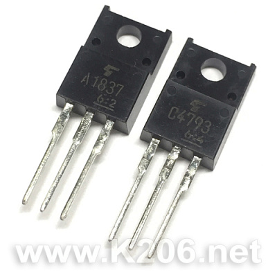 Транзистори PNP+NPN 2SA1837 + 2SC4793