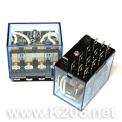 Реле JQX13F-4C-DC12V (LY4J)