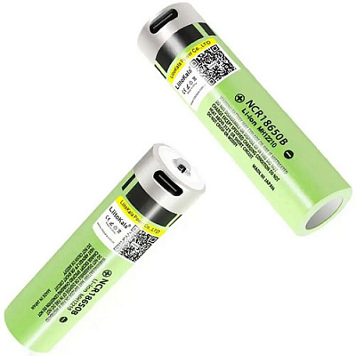 Акумулятор LiitoKala NCR18650B-USB 3400mAh