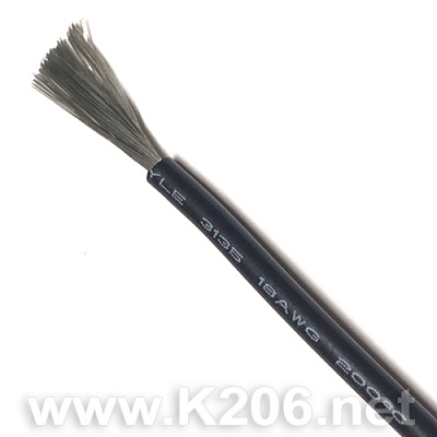 Провод силиконовый SIL-0.75-BLACK (18AWG)