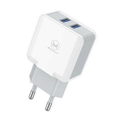 ЗУ MIMACRO CDQ-080 5V/3.1A IPHONE WHITE