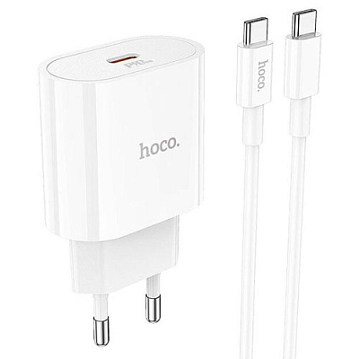 Зарядний пристрій 1*USB Type-C HOCO C94A WHITE