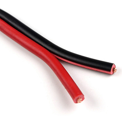 Кабель RED/BLACK RVB 2*0.5mm медь