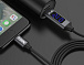 USB кабель з індикацією TOPK-TYPE-C/BLK/BLUE
