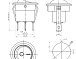 Переключатель KCD1-8-101N GREEN 3pin