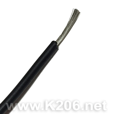 Провод силиконовый SIL-0.2-BLACK (24AWG)