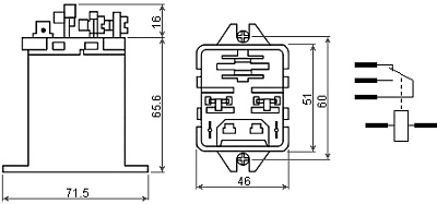 Реле JQX-59F-12VDC/QIANJI