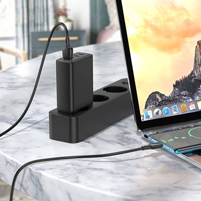 USB кабель BOROFONE-BX93 Type-C 1m Black