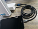 USB кабель с индикацией TOPK-TYPE-C / BLK / BLUE