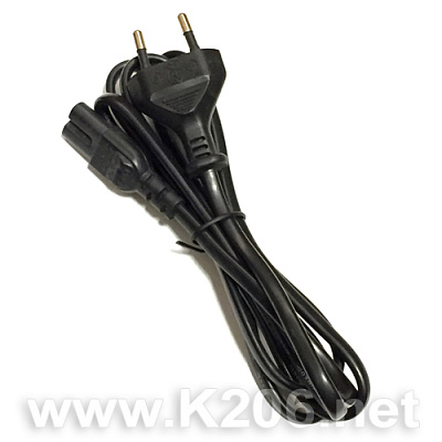 Мережевий кабель 1.8M Euro Plug 2*0.75m² мідь