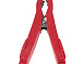 Зажим "крокодил" 35A L=75mm Red