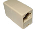 З'єднувач RJ-45 8P8C прохідний бежевий