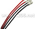 CABLE-6,3/RED 0,75mm2/140mm