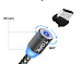 USB кабель магнитный TOPK-MICRO / GREY