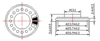 Динамік 27N-8 (8 Ohm)