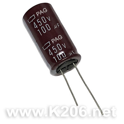 Конденсатор PAG-100/450V 105°C