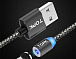 USB кабель магнитный TOPK-MICRO / GREY