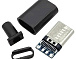 Вилка USB Type-C 4pin чорна