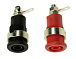 Комплект гнездо банан 4мм RED+BLACK (AMASS)
