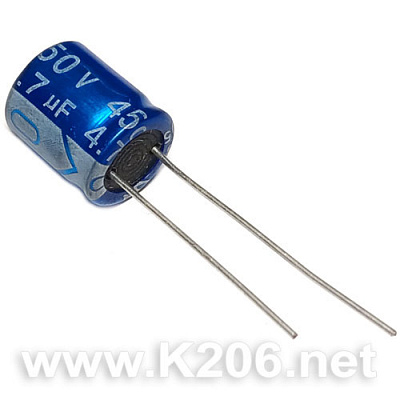 Конденсатор JRB-4.7/450V 105°C