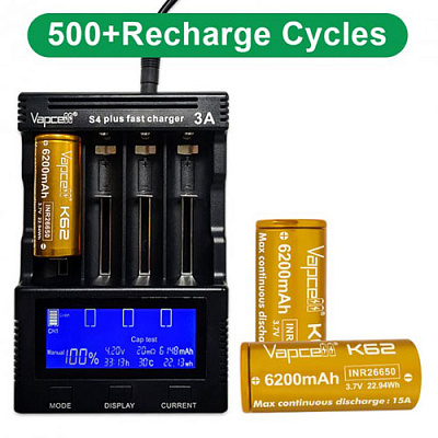 Акумулятор Vapcell INR26650 K62 6200mAh