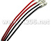 CABLE-6,3/BLACK 0,75mm2/140mm