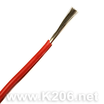 Провод силиконовый SIL-0.2-RED (24AWG)