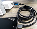 USB кабель з індикацією TOPK-TYPE-C/BLK/BLUE