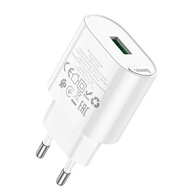 Зарядное устройство 1*USB HOCO C109A WHITE