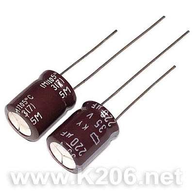 Конденсатор KY-220/35V Low ESR