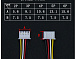 Роз'єм XH2.54mm 4 pin M+F з проводом 200mm