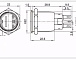 Кнопка антивандальная HQ19N/F11-24V-R