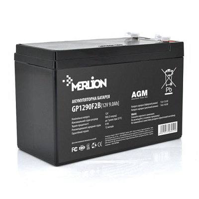 Аккумулятор MERLION GP1290F2B (12V/9.0Ah)