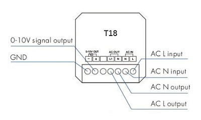 Панель керування T18 Vyeofar диммер 0-10V