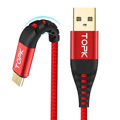 USB кабель TOPK MICRO AN42 / Black