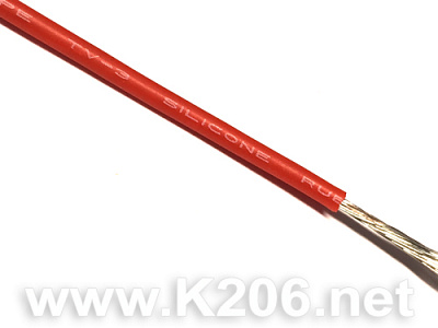 Провід силіконовий SIL-0.50-RED (20AWG)