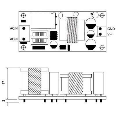 Блок живлення YS-U12S24H 24V 500mA 12W