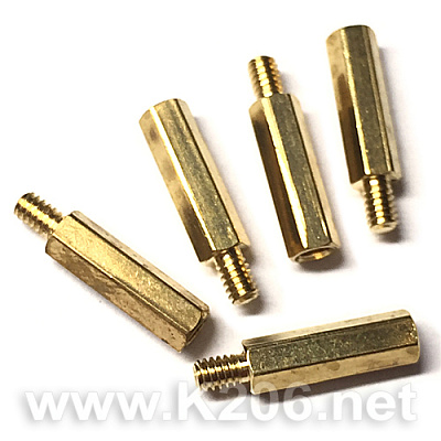 Стойка латунная OFM-M2x10+3 (шестигранник)