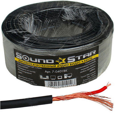 Кабель аудіо відео Sound Star 7-0401BK