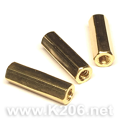 Стійка латунна OFF-M2x10 (шестигранник)