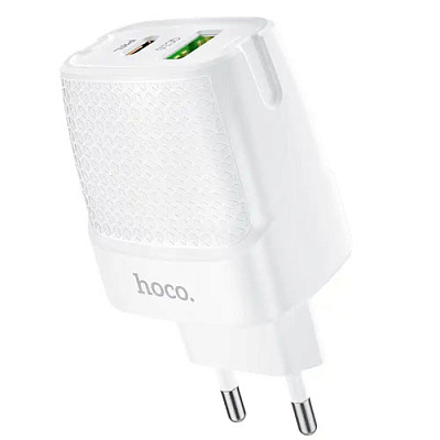 Зарядний пристрій 2*USB HOCO C85A WHITE